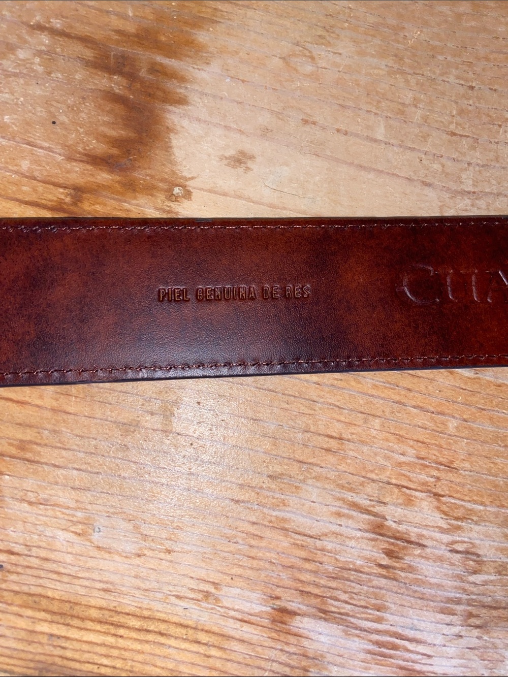 Cuadra Belt Leather Brown Buckle 110/44 XL - Picture 5 of 10